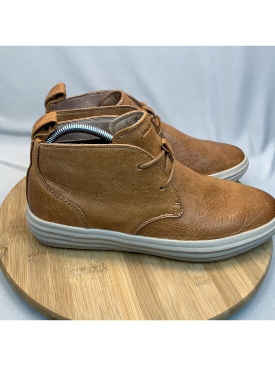 Mark Nason Los Angeles Size 9 Mens Cognac Shogun Leather High Top Sneaker - Picture 1 of 6